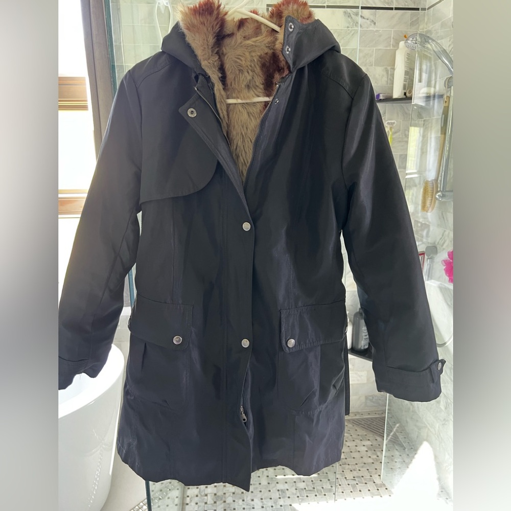 Women's Black Hooded Jacket